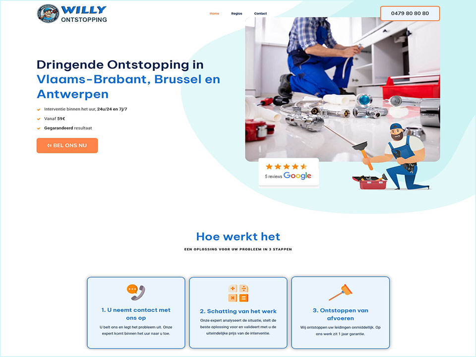 ontstoppingsdiensten Willebroek | Willy Ontstopping